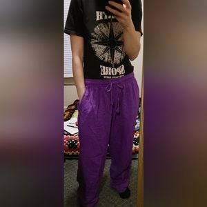 100% Cotton Purple Lounge Pants